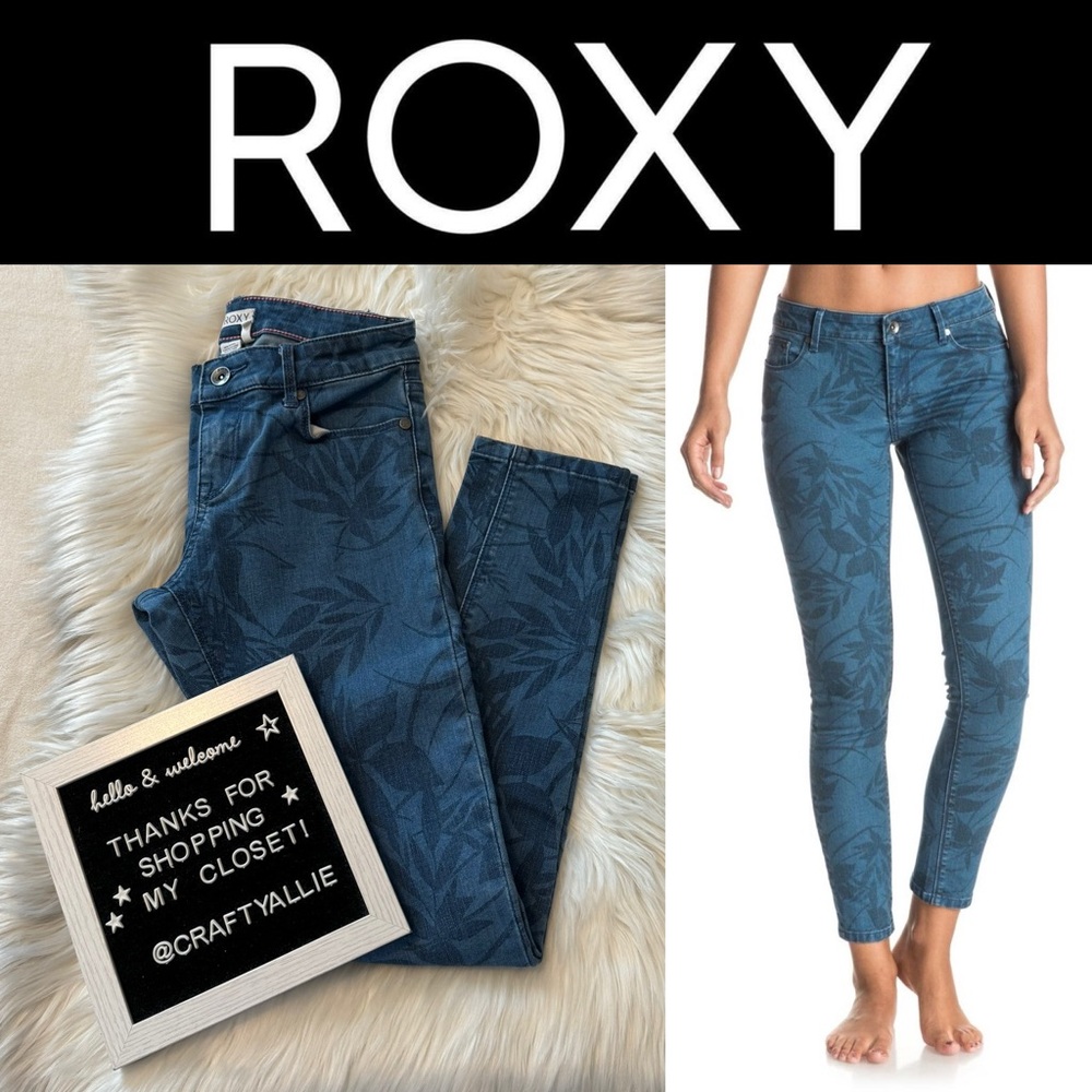 Roxy βSuntrippersβ Printed Denim Crop | Women's 24